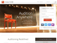 Tablet Screenshot of calltime.com